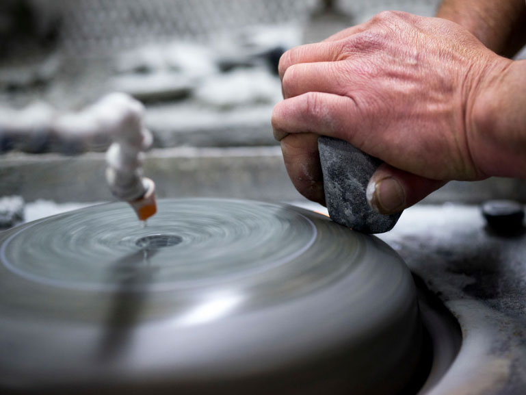 making a curling stone